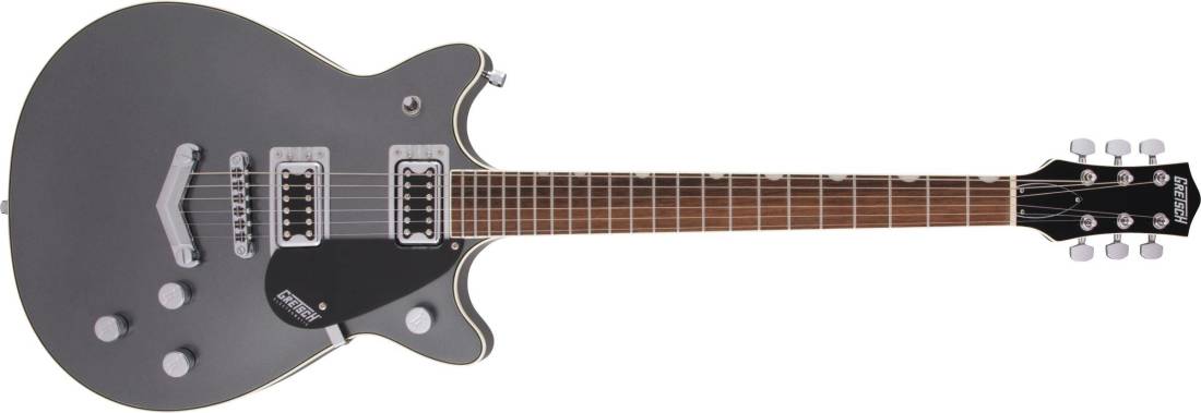 G5222 Electromatic Double Jet BT with V-Stoptail, Laurel Fingerboard - London Grey