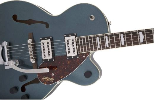 G2420T Streamliner Hollow Body with Bigsby, Broad\'Tron BT-2S Pickups, Laurel Fingerboard - Gunmetal