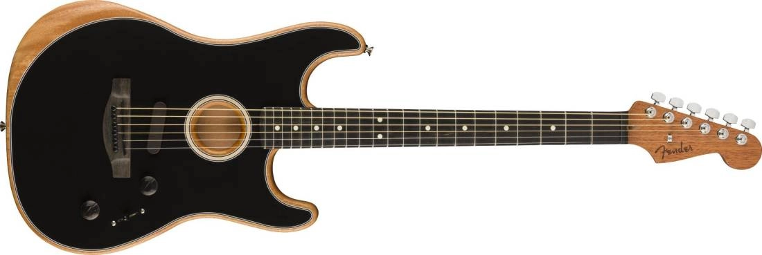 Acoustasonic Stratocaster, Ebony Fingerboard - Black