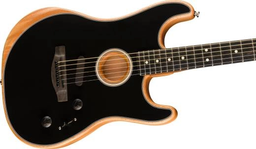 Acoustasonic Stratocaster, Ebony Fingerboard - Black