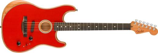 Fender - Acoustasonic Stratocaster, Ebony Fingerboard - Dakota Red