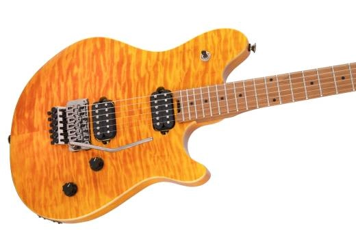 Wolfgang WG Standard QM, Baked Maple Fingerboard - Transparent Amber