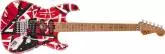 EVH - EVH Striped Series Frankie, Maple Fingerboard - Red\/White\/Black Relic