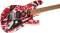 EVH Striped Series Frankie, Maple Fingerboard - Red/White/Black Relic