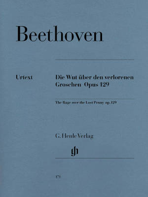 G. Henle Verlag - Alla Ingharese quasi un Capriccio G major op. 129 (The Rage over the Lost Penny) - Beethoven /Irmer /Lampe - Piano - Sheet Music