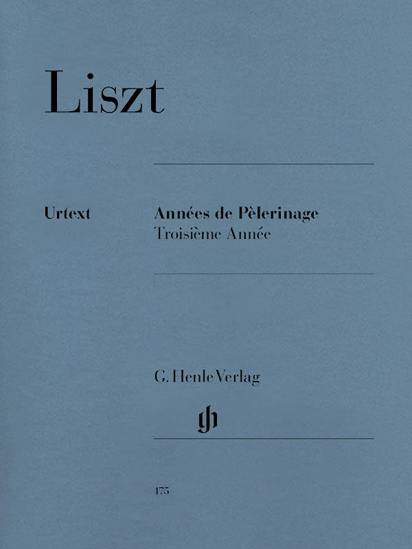 Annees de Pelerinage, Troisieme Annee - Liszt /Herttrich /Theopold - Piano - Book