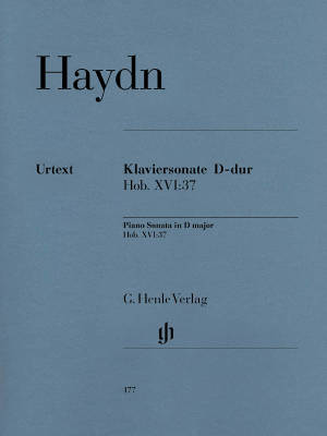 G. Henle Verlag - Piano Sonata D major Hob. XVI:37 - Haydn/Feder/Theopold - Piano - Sheet Music