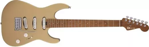 Pro-Mod DK22 SSS 2PT CM, Caramelized Maple Fingerboard - Pharaohs Gold