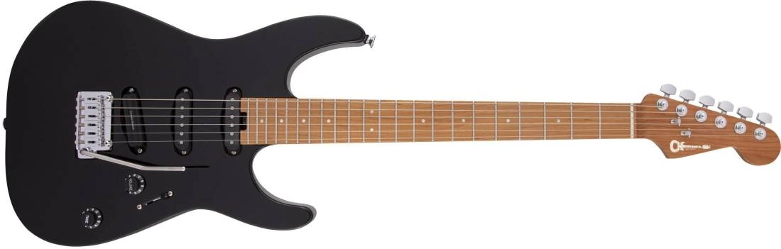 Pro-Mod DK22 SSS 2PT CM, Caramelized Maple Fingerboard - Gloss Black