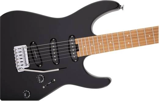 Pro-Mod DK22 SSS 2PT CM, Caramelized Maple Fingerboard - Gloss Black