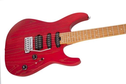 Pro-Mod DK24 HSS 2PT CM Ash, Caramelized Maple Fingerboard - Red Ash