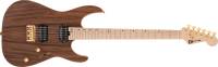 Charvel Guitars - Pro-Mod DK24 HH HT M Mahogany with Figured Walnut, Maple Fingerboard - Natural