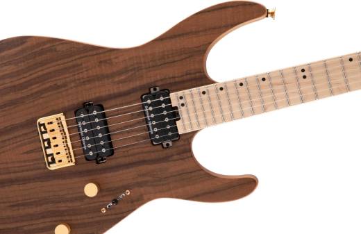 Pro-Mod DK24 HH HT M Mahogany with Figured Walnut, Maple Fingerboard - Natural