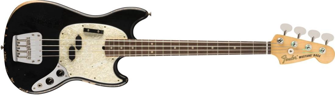 JMJ Signature Mustang Bass with Rosewood Fingerboard - Black