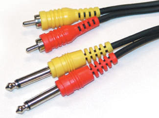 Link Audio - Link Audio Dual RCA to 1/4 Cable - 10 foot