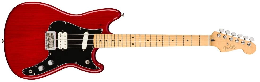Guitare électrique Duo Sonic HS de la série Player avec touche en érable - Crimson Red Transparent