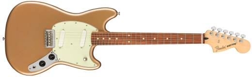 Fender - Player Series Mustang Electric Guitar with Pau Ferro Fingerboard - Firemist Gold