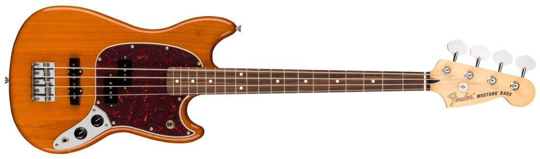 Fender Musical Instruments - Player Series Mustang Bass PJ with Pau Ferro  Fingerboard - Aged Natural