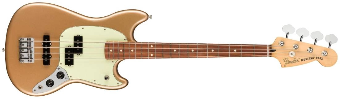 Player Series Mustang Bass PJ with Pau Ferro Fingerboard - Firemist Gold