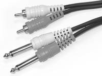 Link Audio Dual RCA to 1/4 Cable - 20 foot