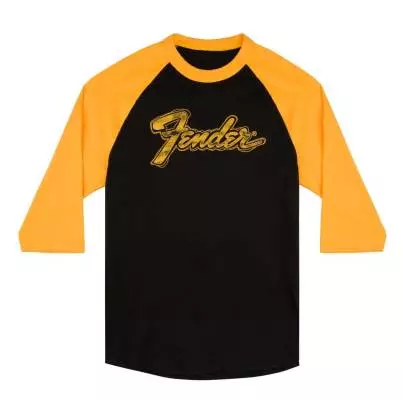 Black & Yellow Raglan T-Shirt - S