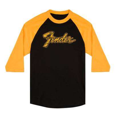 Black & Yellow Raglan T-Shirt - XL