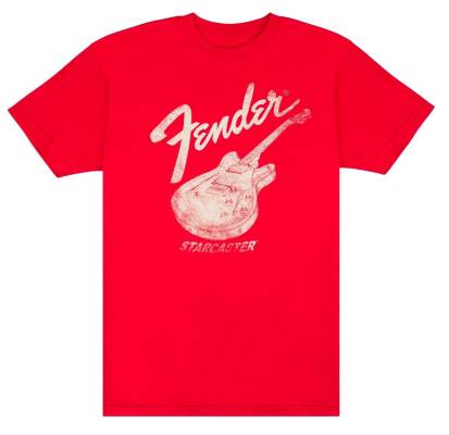 Fender - Starcaster T-Shirt Red - M