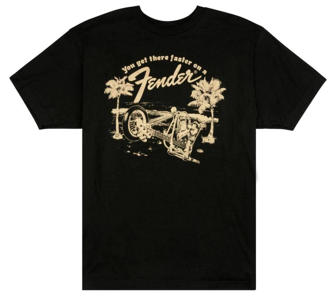 Get There Faster T-Shirt Black - XL