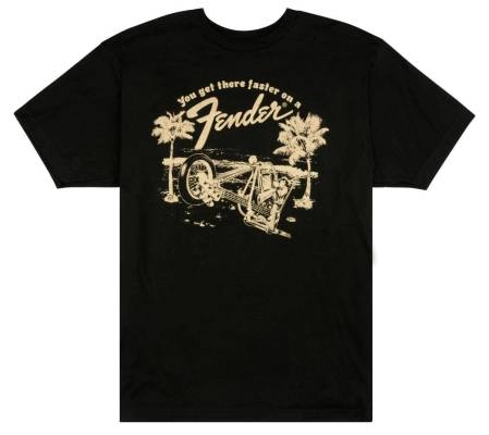 Get There Faster T-Shirt Black - XL