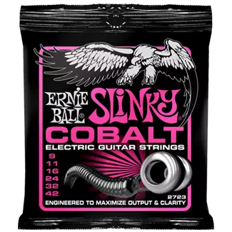 Ernie Ball - Cobalt Slinky Electric Guitar Strings - Super - 9-42