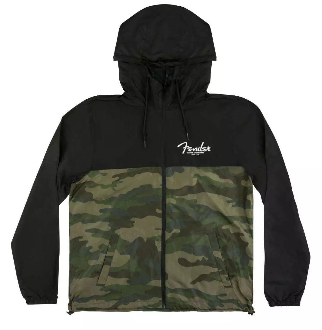 Camo & Black Windbreaker - XXL