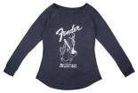 Fender - Mermaid Womens Long Sleeve T-Shirt, Navy