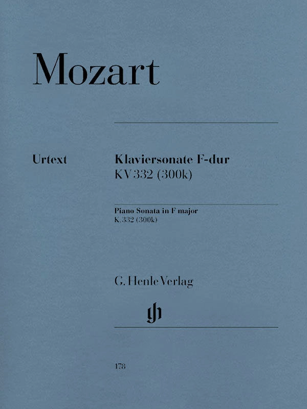 Piano Sonata F major K. 332 (300k) - Mozart /Herttrich /Theopold - Piano - Sheet Music