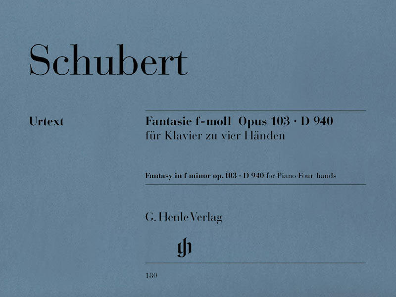 Fantasy f minor op. 103 D 940 - Schubert/Kahl - Piano Duet (1 Piano, 4 Hands) - Book