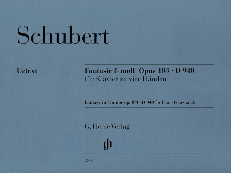 Fantasy f minor op. 103 D 940 - Schubert/Kahl - Piano Duet (1 Piano, 4 Hands) - Book