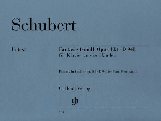 G. Henle Verlag - Fantasy f minor op. 103 D 940 - Schubert/Kahl - Piano Duet (1 Piano, 4 Hands) - Book