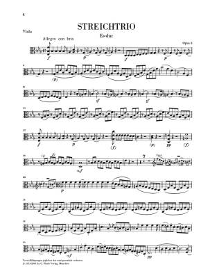 String Trios and String Duos - Beethoven /Platen /Levin /Ehrenbaum - Violin/Viola/Cello - Parts Set
