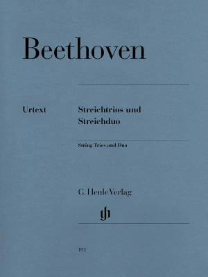 G. Henle Verlag - String Trios and String Duos - Beethoven /Platen /Levin /Ehrenbaum - Violin/Viola/Cello - Parts Set