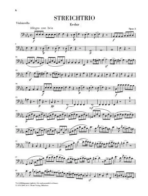 String Trios and String Duos - Beethoven /Platen /Levin /Ehrenbaum - Violin/Viola/Cello - Parts Set