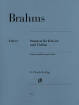 G. Henle Verlag - Violin Sonatas - Brahms/Hiekel/Rohrig - Violin/Piano - Book