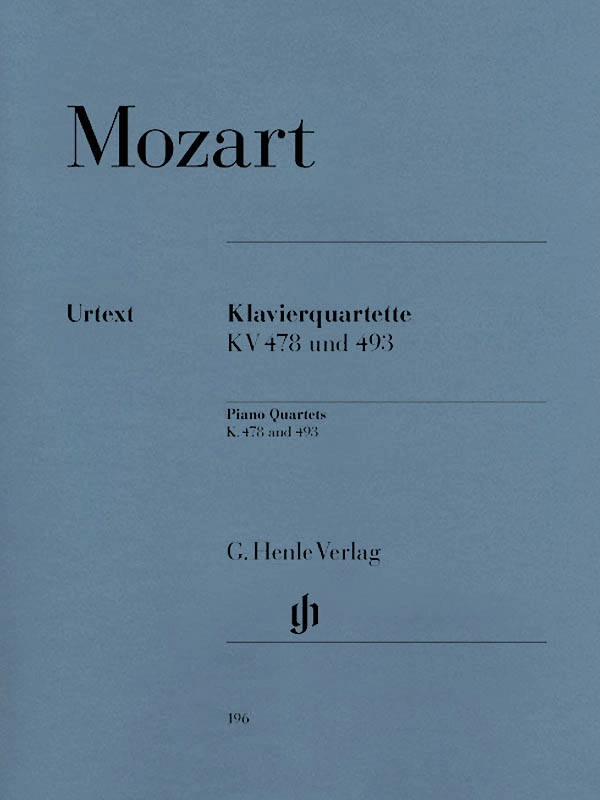 Piano Quartets K. 478 and 493 - Mozart /Herttrich /Theopold - Violin/Viola/Cello/Piano - Parts Set