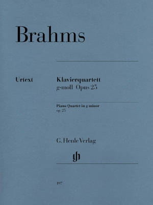 G. Henle Verlag - Quatuor avec piano en sol mineur op. 25 - Brahms /Krellmann /Theopold - Violon/Viola/Cello/Piano - Jeu de pices