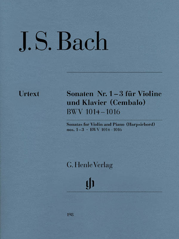 Violin Sonatas no. 1-3, BWV 1014-1016 - Bach/Eppstein/Rohrig - Violin/Piano - Book