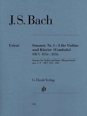 Violin Sonatas no. 1-3, BWV 1014-1016 - Bach/Eppstein/Rohrig - Violin/Piano - Book