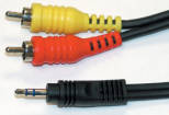 Link Audio - Link Audio 1/8 TRS-M to 2x RCA-M Y-Cable - 6 foot