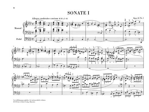 Organ Sonatas op. 65 - Mendelssohn /Meister /Stockmeier - Organ - Book