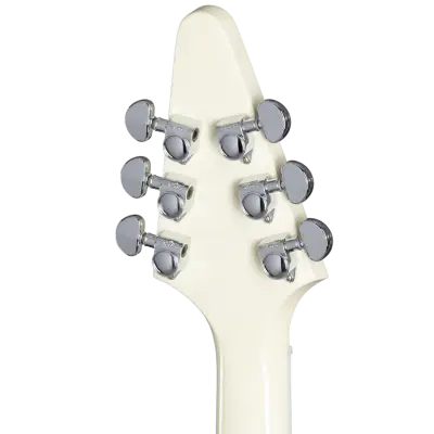 Flying V 70s Electric Guitar with Hardshell Case - Classic White