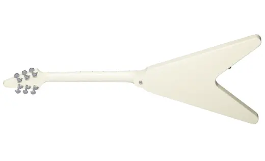 Flying V 70s Electric Guitar with Hardshell Case - Classic White