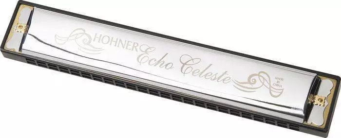 Hohner Echo Celeste F Harmonica W/case