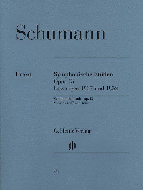 Symphonic Etudes op. 13, Versions 1837 and 1852 - Schumann /Herttrich /Theopold - Piano - Book